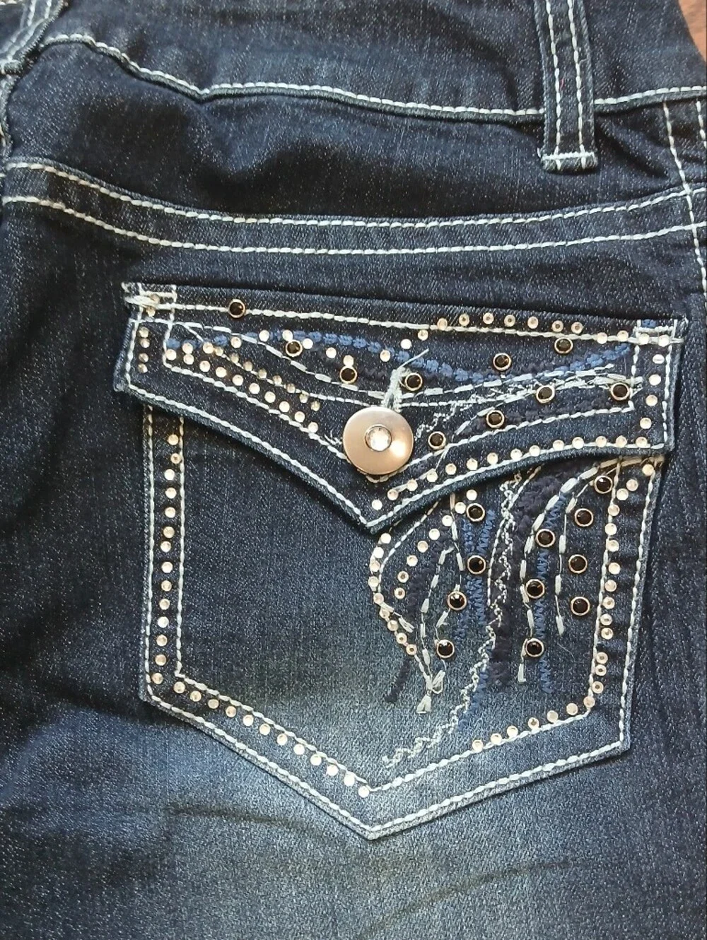 Faded Glory Dark Blue Boot Cut Jeans
